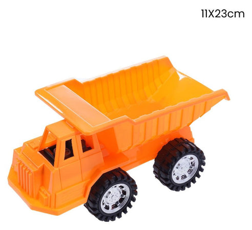 Camion Giocattolo Arancione Con Cassone Ribaltabile Per Bambini Spiaggia 11x23cm 258260