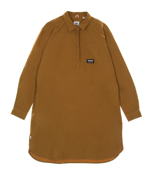 TIMBERLAND Vestito Donna Yc Overshirt Dress Wheat Boot da donna