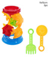 Set 3 Pz Gioco Da Spiaggia Mare Con Mulino A Delfini Paletta Rastrello 11x15cm 258278