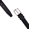 Ecoprice Cintura Cinta Uomo In Vera Pelle Made in Italy Cuoio Casual Classica Regolabile Nera