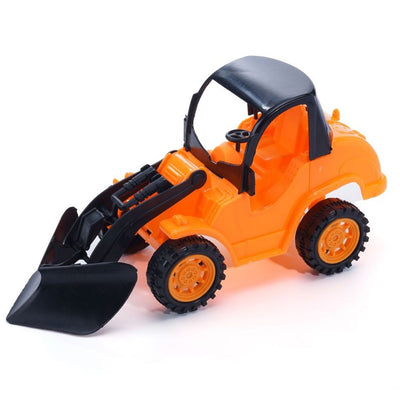 Trattore Con Pala Scavatrice Arancione 11x23cm Giocattolo Per Bambini In Plastica 258286