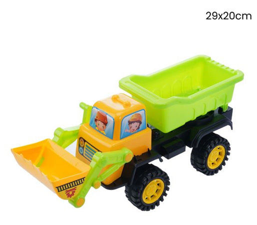 Grande Camion Ruspa Di Plastica Con Ruote Pala Escavatrice Giocattolo 29x20cm 258302