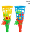 Set 2pz Cono Lancia Palline Palle Giocattolo Gioco Per Bambini 18cm Colorati 258359