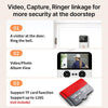 Videocitofono Wireless Telecamera Schermo Ips 4,3 Visione Notturna Audio Bidirezionale