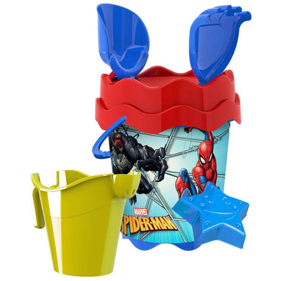 Set Secchiello Mare Spiderman Con Accessori Spiaggia Estate Per Bambini 17cm 256344