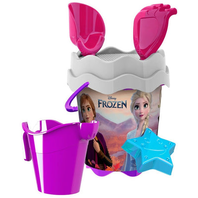 Secchiello Mare Frozen Con Accessori Spiaggia Estate Per Bambini Elsa Anna 17cm 256382