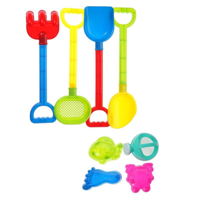 Set 8pz Di Giocattoli Da Spiaggia Per Bambini Con Accessori Mare Estate Sabbiera 618567
