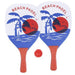 Set Racchette Da Spiaggia Rettangolari Design Palma 38x20x0.6 Cm Con Pallina 186238