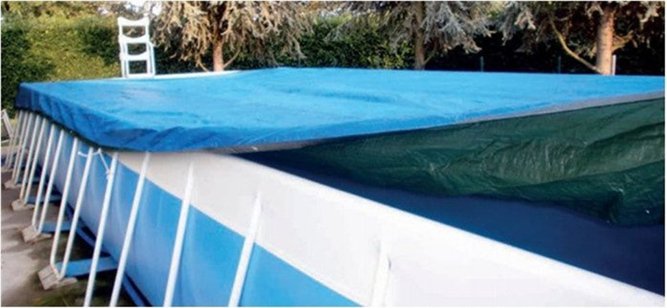 Telone Rafia 100gr Copertura Per Piscina 4x4mt Impermeabile Resistente Occhielli 401785