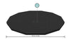 Telo Copripiscina Telone Copertura Piscina Con Struttura 366cm Con Fori Drenaggio 58037