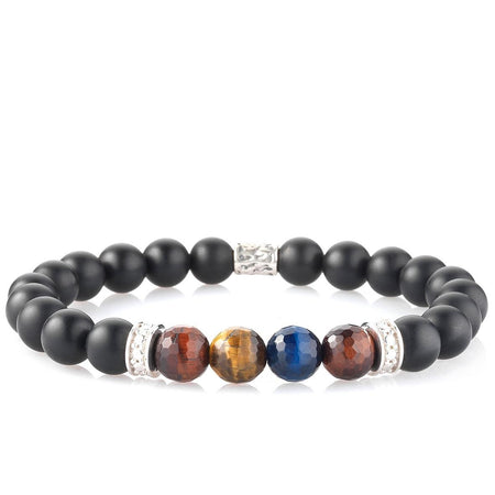 GERBA - Bracciale da Uomo Stone Black Passion