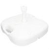 Base Supporto Per Ombrellone Giardino Esterno Quadrata Bianca Resistente Maniglia 030909