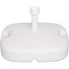 Base Supporto Per Ombrellone Giardino Esterno Quadrata Bianca Resistente Maniglia 030909