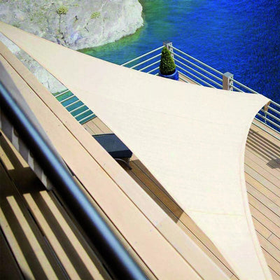 Tenda Vela Ombreggiante Parasole Da Esterno Terrazze Giardino Triangolare 4 X 4 X 4 Mt