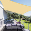 Tenda Vela Ombreggiante Parasole Da Esterno Terrazze Giardino Patio Quadrata 4 X 4 Mt