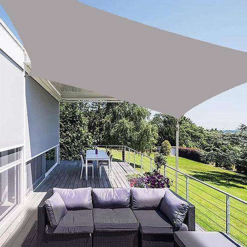 Tenda Vela Ombreggiante Parasole Da Esterno Terrazze Giardino Patio Quadrata 4 X 4 Mt