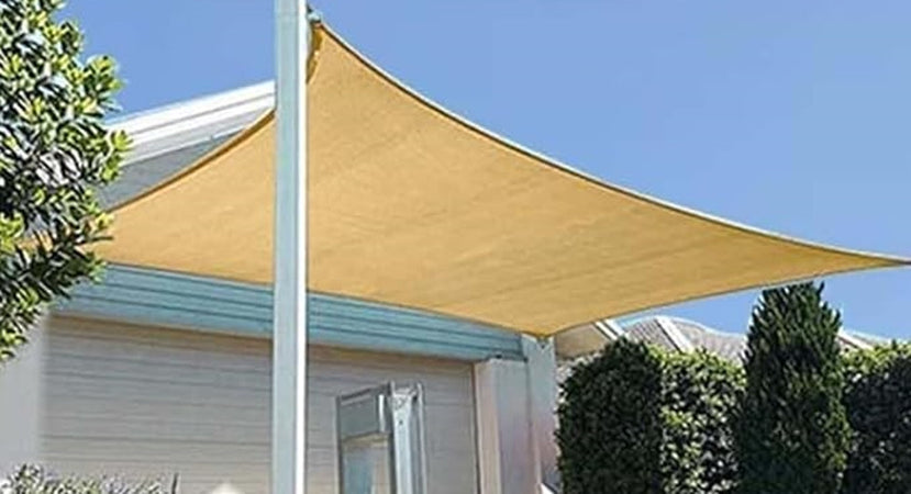 Tenda Vela Ombreggiante Parasole Da Esterno Terrazze Giardino Rettangolare 2x3mt 6625046