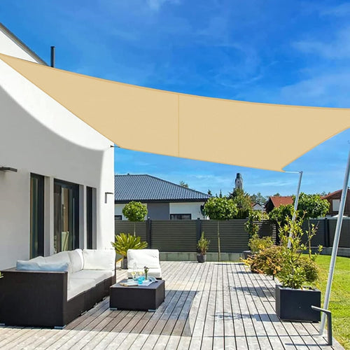 Tenda Vela Ombreggiante Parasole Da Esterno Terrazze Giardino Rettangolare 2x3mt 6625046