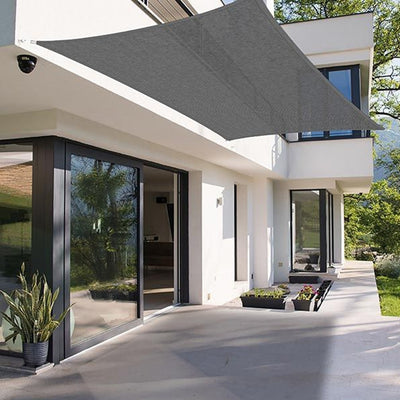 Tenda Vela Ombreggiante Parasole Da Esterno Terrazze Giardino Patio Rettangolare 3x4 Mt