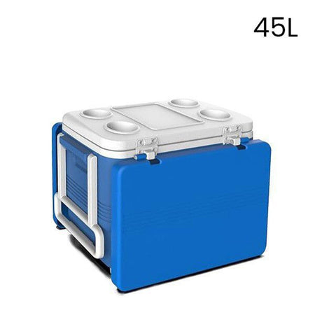 Frigo Passivo Portatile 45lt Con Tavolo Pieghevole Per Campeggio Picnic Spiaggia 286512
