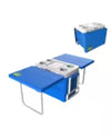 Frigo Passivo Portatile 45lt Con Tavolo Pieghevole Per Campeggio Picnic Spiaggia 286512