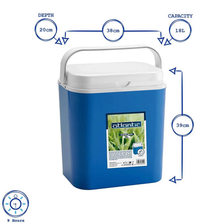Borsa Frigo Passivo Portatile Blu 18 Lt Isolata Per Campeggio Viaggio Picnic 860126