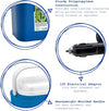 Frigorifero Elettrico 12v 18lt Borsa Termica Blu/bianco Per Viaggi Picnic Campeggio 860195