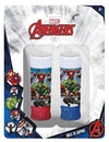 Set Da 2pz Flacone Bolle Di Sapone Stampa Avengers 60ml Blister Per Gioco Bambini 207933