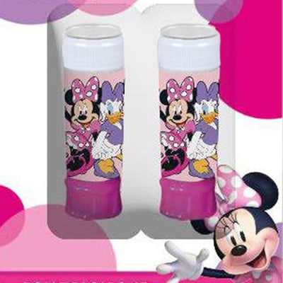 Set Da 2pz Flacone Bolle Di Sapone Minnie Paperina 60ml Blister Per Gioco Bambini 208343