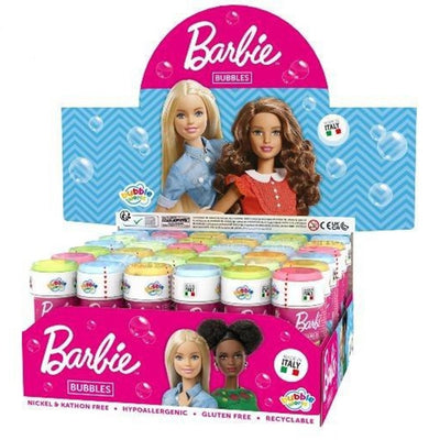 Bolle Di Sapone Barbie Confezione 36pz Flaconi 60 Ml Per Feste Gioco Bambini 550000