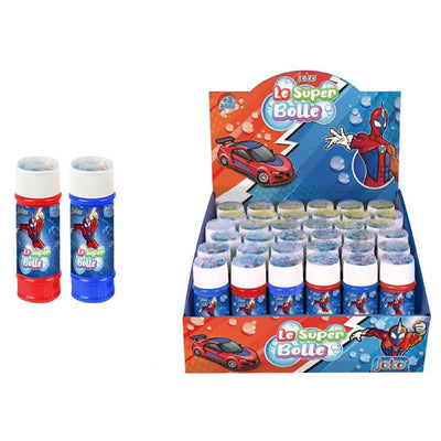 Bolle Di Sapone Confezione Da 36pz Flaconi 60ml Hero Supereroe Per Gioco Bambini 807564