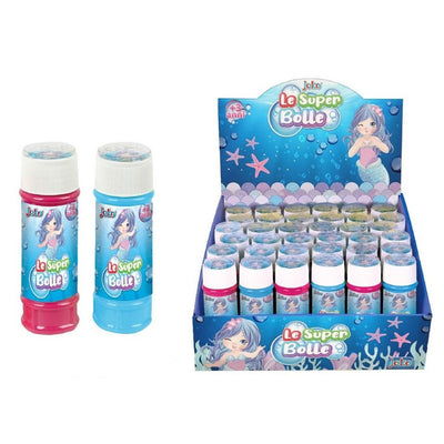 Bolle Di Sapone Confezione Da 36 Pz Flaconi 60 Ml Sirenetta Per Gioco Bambini 807601