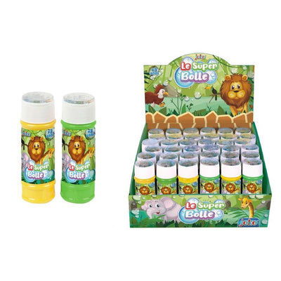 Bolle Di Sapone Confezione Da 36pz Flaconi 60ml Safari Giungla Per Gioco Bambini 807588