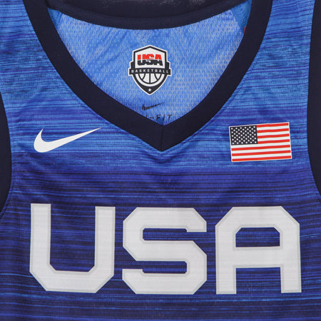 NIKE NBA Canotta Basket Uomo Nba Jersey Limited Road Team Usa Obsidian/white da uomo
