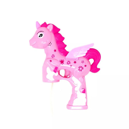 Pistola Spara Bolle Unicorno Con Luci Suoni 2 Flaconi Di Ricarica 50ml 3 Colori 6726067