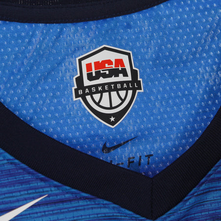 NIKE NBA Canotta Basket Uomo Nba Jersey Limited Road Team Usa Obsidian/white da uomo