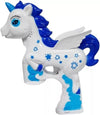 Pistola Spara Bolle Unicorno Con Luci Suoni 2 Flaconi Di Ricarica 50ml 3 Colori 6726067