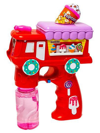 Pistola Spara Bolle A Forma Di Camion Dei Dolci Con 2 Flaconi Di Ricarica Da 70ml 6760270