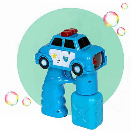 Pistola Spara Bolle Di Sapone A Forma Di Auto Della Polizia Da 100ml Gioco Bambini 6760249
