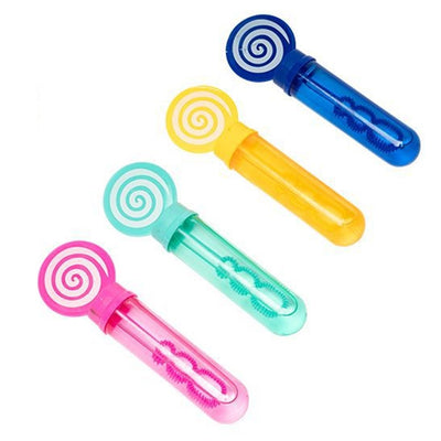 Set 6pz Tubo Bolle Di Sapone Con Caramella Lecca-lecca Bacchetta Da 35ml Bambini 6560286