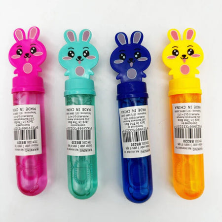 Set 6 Pz Tubo Bolle Di Sapone Con Coniglietto Bacchetta Da 35 Ml Per Bambini 6560287