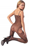 Bodystocking Aperto Nero Rete