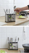 Scolaposate In Acciaio Per Organizzare Utensili Da Cucina Portaposate Design Moderno