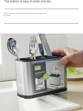 Scolaposate In Acciaio Per Organizzare Utensili Da Cucina Portaposate Design Moderno