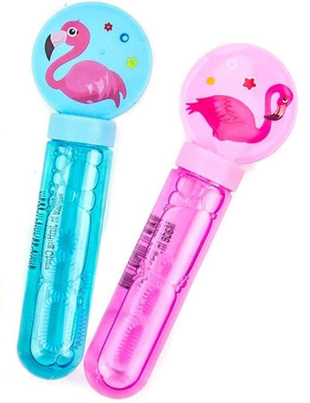 Set 3pz Bacchette Per Bolle Di Sapone Fenicotteri 14cm Giocattolo Regalo Bambini 6719004
