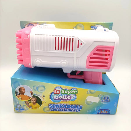 Pistola Sparabolle Di Sapone A 36 Fori Da 50ml A Pile Gioco Per Bambini 2 Colori 807632
