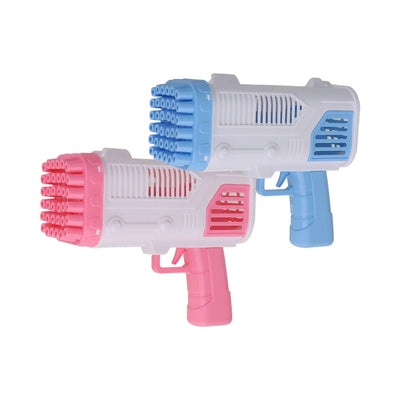 Pistola Sparabolle Di Sapone A 36 Fori Da 50ml A Pile Gioco Per Bambini 2 Colori 807632