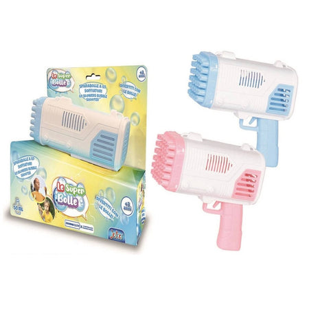 Pistola Sparabolle Di Sapone A 36 Fori Da 50ml A Pile Gioco Per Bambini 2 Colori 807632