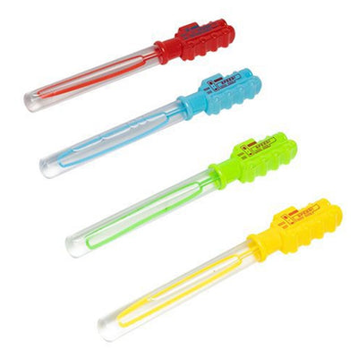 Set 3 Pz Tubo Bacchetta Per Bolle Di Sapone 27,5cm 60ml Forma Treno 4 Colori 6560327