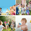 Set 4pz Bacchette Per Bolle Di Sapone Con Testa Attrezzo Spiaggia Gioco Bambini 3+ 6560330